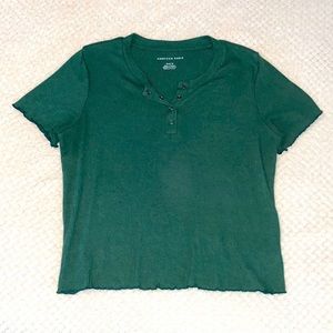 forest green baby tee